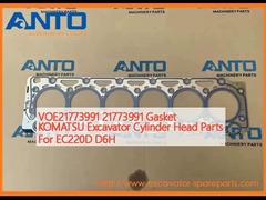 VOE21773991 21773991 Gasket KOMATSU Partes da cabeça do cilindro da escavadeira para EC220D D6H