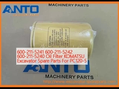 600-211-5241 600-211-5242 600-211-5240 Filtro de óleo KOMATSU Peças sobressalentes para escavadeiras PC120-5