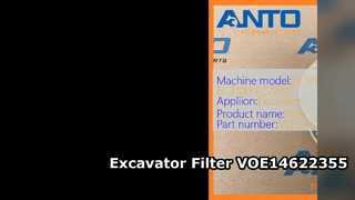 Filtro VOE14622355 da máquina escavadora para EC200B EC210B