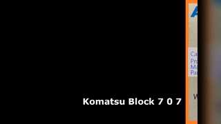 Bloco de escavadeira Komatsu 7-0-7 PC70-8