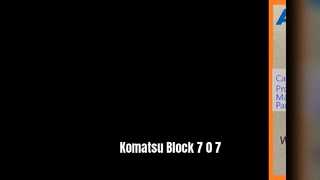 Bloco de escavadeira Komatsu 7 0 7 PC70-8