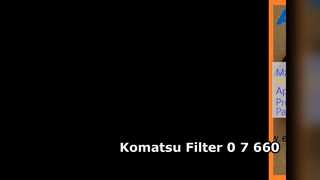 Filtro de escavadeira Komatsu 0 7 660
