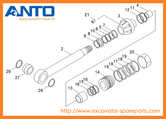 31Y1-10160 HCE Seal Kit Hyundai Excavator Oil Cylinder Parts para R250LC-7 R250LC-3