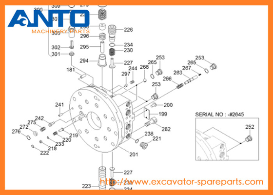 XKAH-01077 HCE Seal Kit Hyundai Excavator Travel Motor Parts para R250LC7A R250LC-7