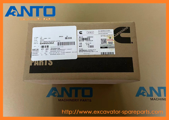 4955352 3802070 6D102-6732313410 Rodas de rolamento principal CUMMINS Peças sobressalentes para PC200-8 6D107