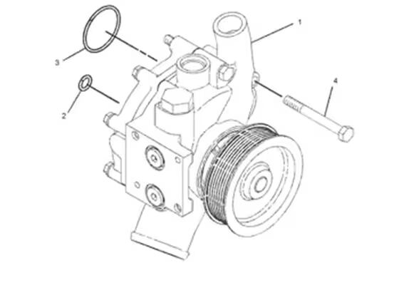 352-2125 3522125 Bomba d'água Peças de Motor de Escavadeira Para C9 330D 336D 336D2 340D