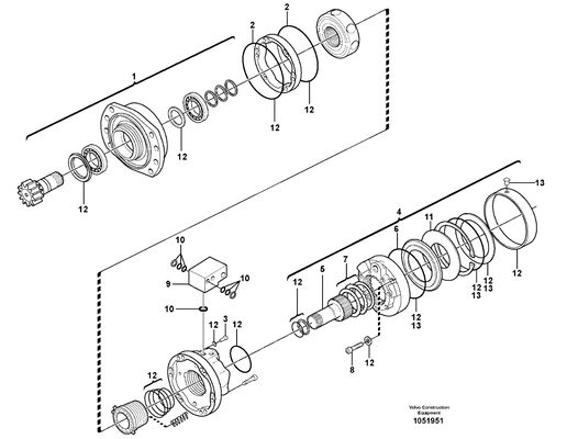 VOE990849 Peças de Reposição para Escavadeira O-Ring Para VOE EC235C EC240B EC240C EC250D EC250E