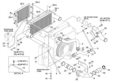 mangueira de 11N6-40100 11N6-40110 11N640100 11N640110 para a máquina escavadora de Hyundai R210LC7
