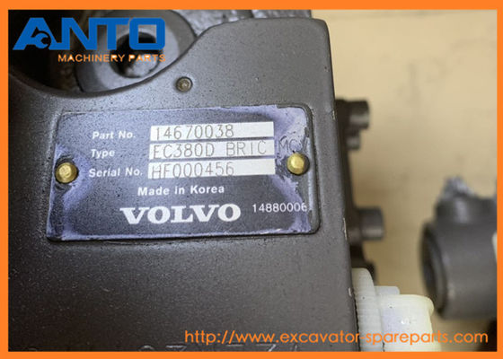 Máquina escavadora principal Valve de  EC380D da válvula de controle VOE14670038 14670038