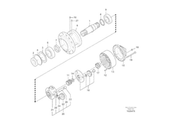 VOE EC330B VOE14547261 que carrega 14547261 a máquina escavadora Parts