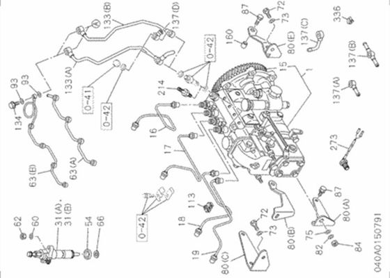 1153113010 bocal do injetor de 1-15311301-0 Hitachi ZX200 ZX110