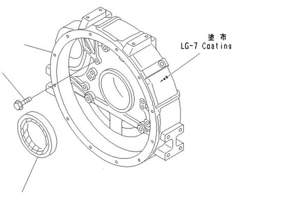 Máquina escavadora traseira Spare Parts do selo 6140-21-1341 PC100-6 4D95 KOMATSU