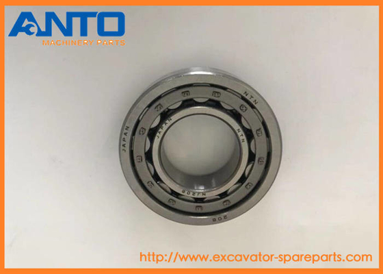 Rolamento de rolo NJ206 cilíndrico 30x62x16 milímetro NJ 206 ECML para a máquina escavadora Bearing