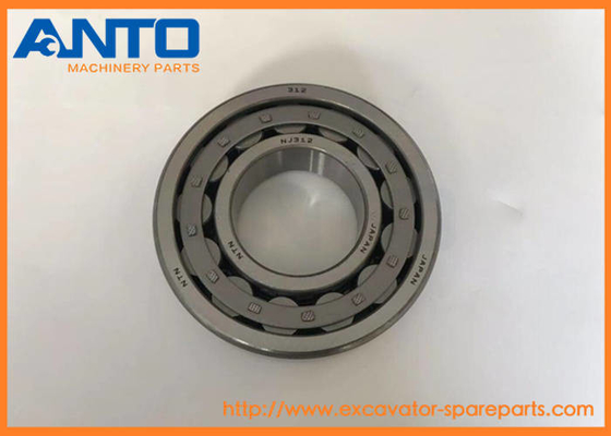 Rolamento de rolo NJ312 cilíndrico 60x130x31 milímetro NJ312ECM para a máquina escavadora Bearing